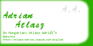 adrian atlasz business card